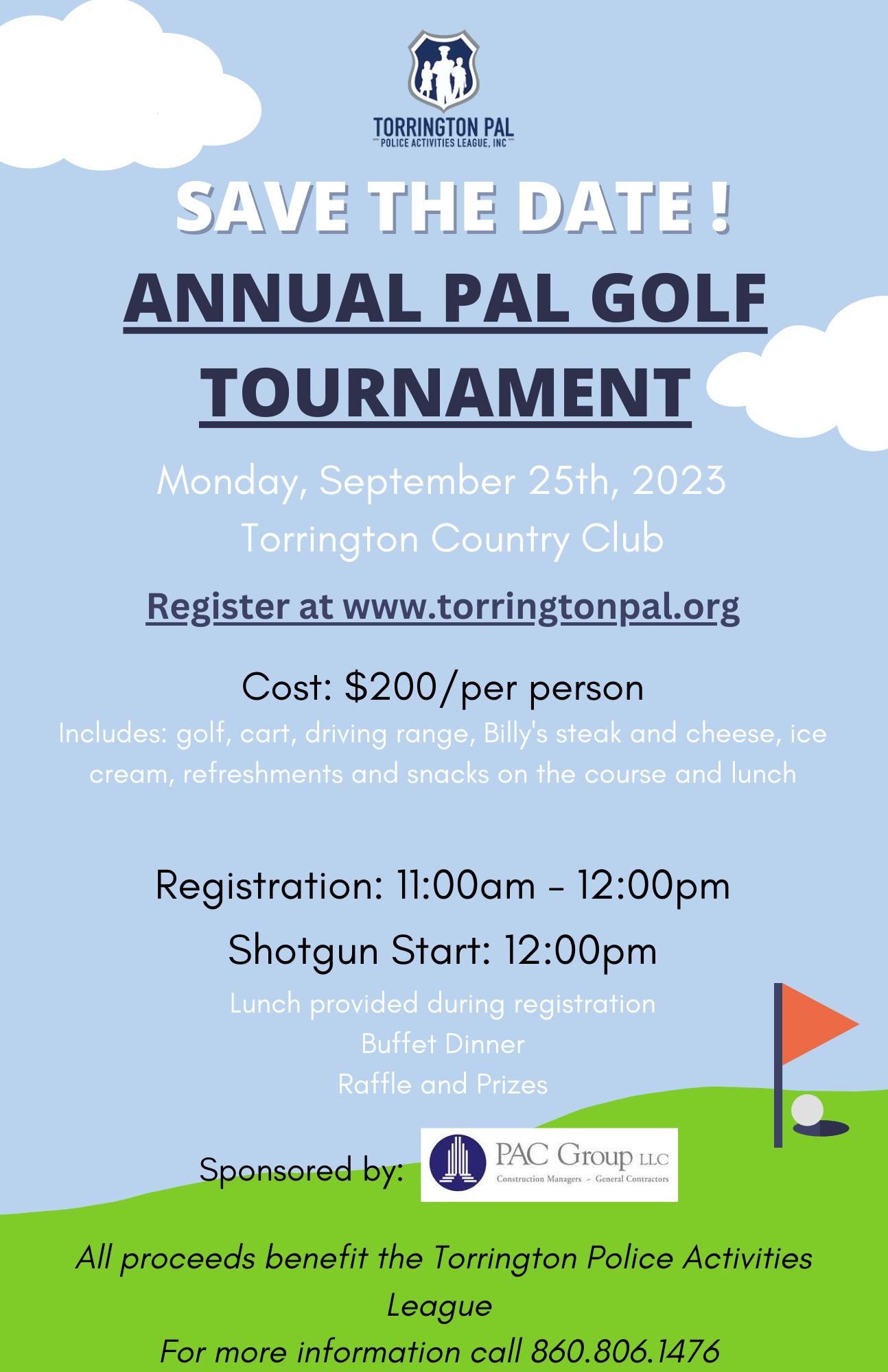 Save the date golf tournament